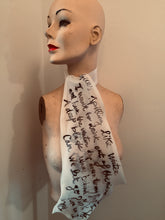 Load image into Gallery viewer, Valerj Pobega Lilies and Snakes Poetry scarf