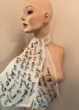 Load image into Gallery viewer, Valerj Pobega Lilies and Snakes Poetry scarf