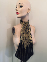Load image into Gallery viewer, Valerj Pobega Black and Gold Phoenix scarf