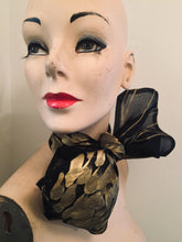 Load image into Gallery viewer, Valerj Pobega Black and Gold Phoenix scarf