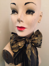 Load image into Gallery viewer, Valerj Pobega Black and Gold Phoenix scarf