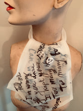 Load image into Gallery viewer, Valerj Pobega Lilies and Snakes Poetry scarf