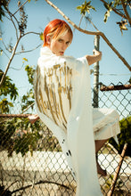 Load image into Gallery viewer, Valerj Pobega Hero Words White Kimono
