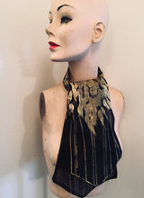 Load image into Gallery viewer, Valerj Pobega  Black and Gold Phoenix scarf
